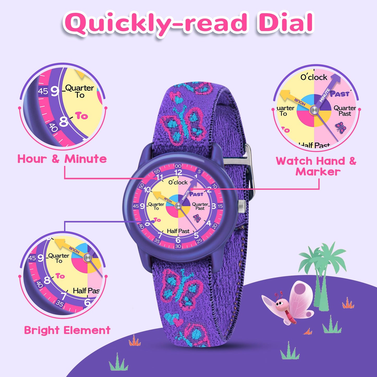 Kids Analog Watch For Time Learning