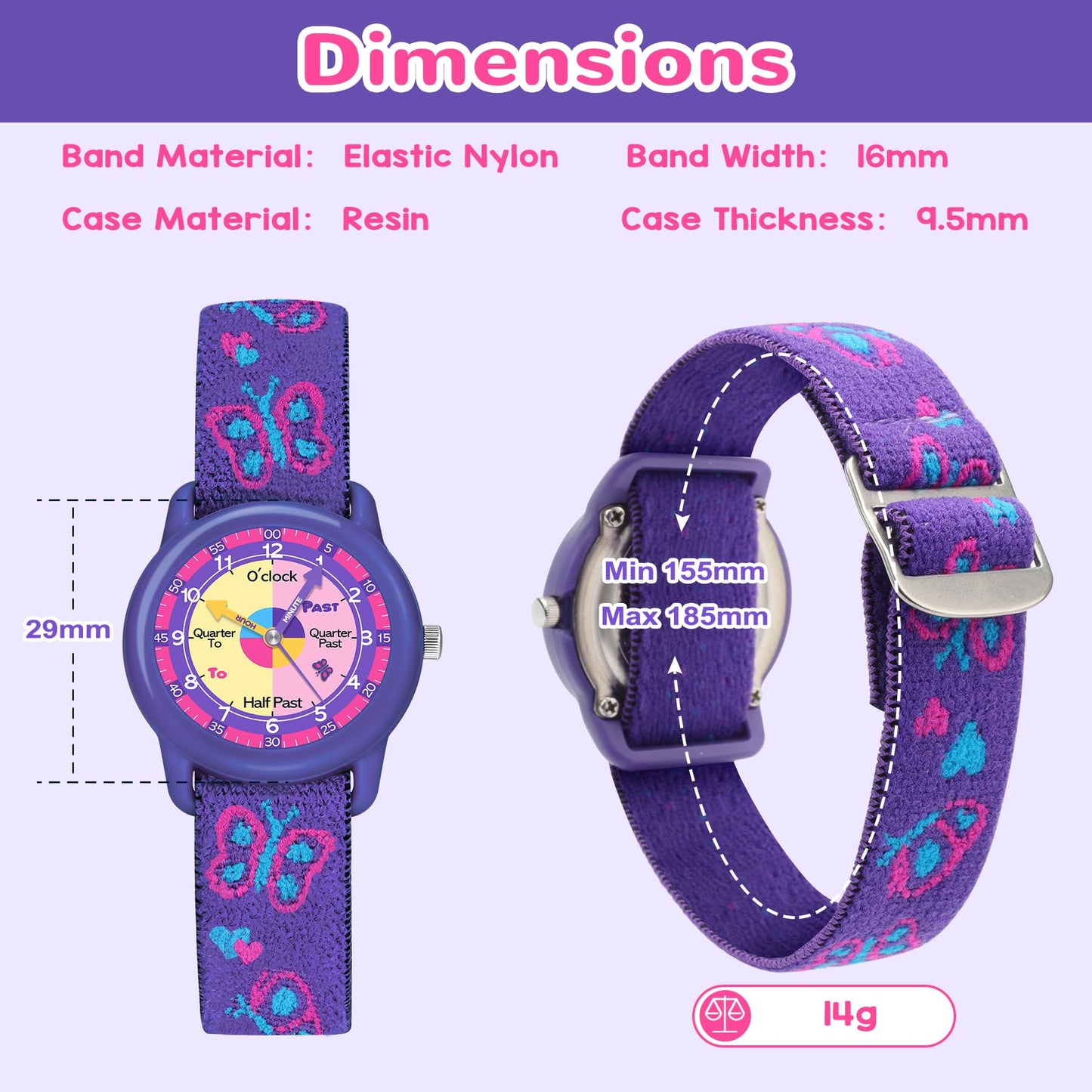 Kids Analog Watch For Time Learning